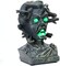 12 inch Electronic Animated Medusa Bust,Indoor/Outdoor Halloween Decoration(Brown - Snake Head)
